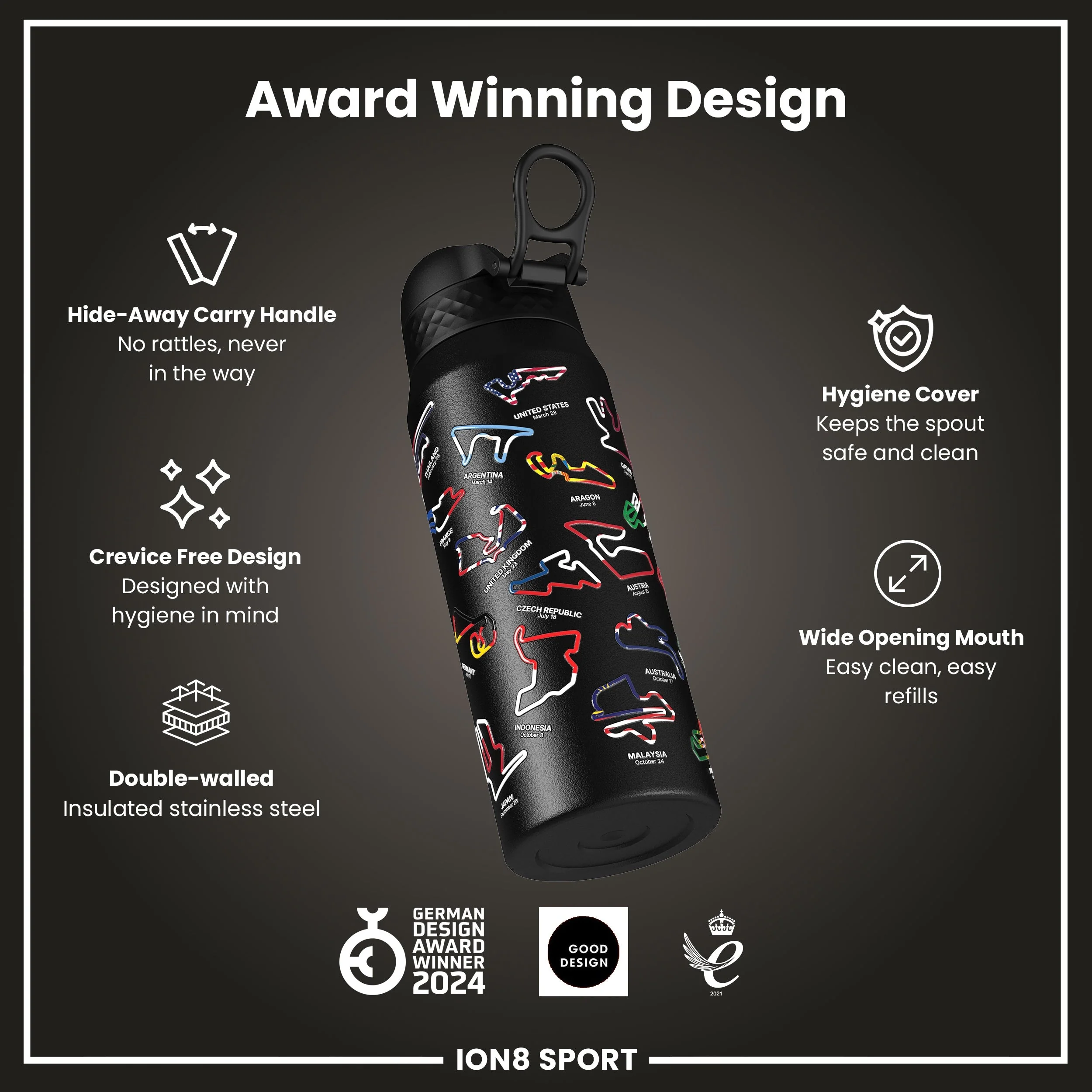 MotoGP x ION8, Isolierte EdelEdelstahl âMotoGP Mix, 750 ml - Image 6