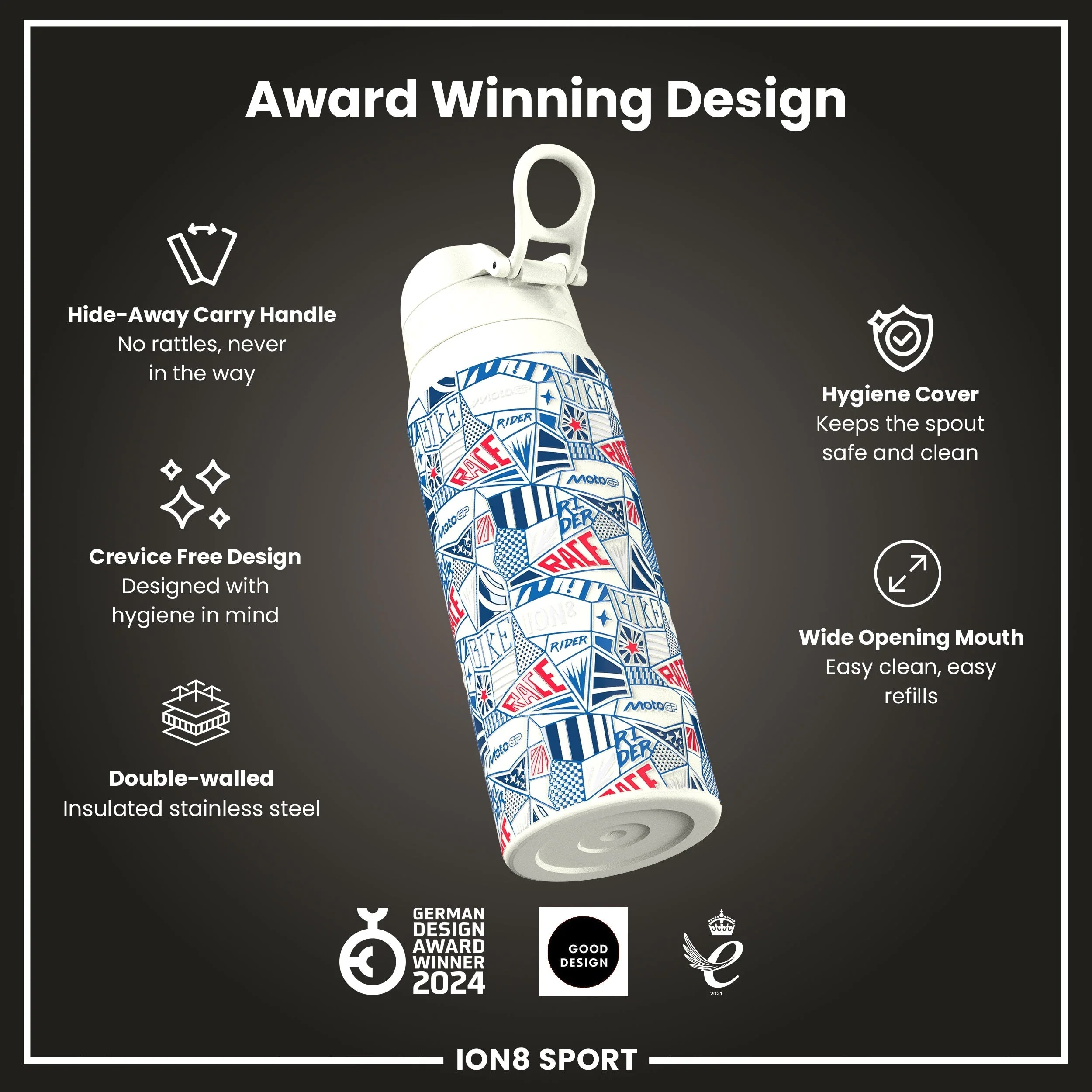MotoGP x ION8, Isolierte EdelEdelstahl, MotoGP Street, 750 ml - Image 6