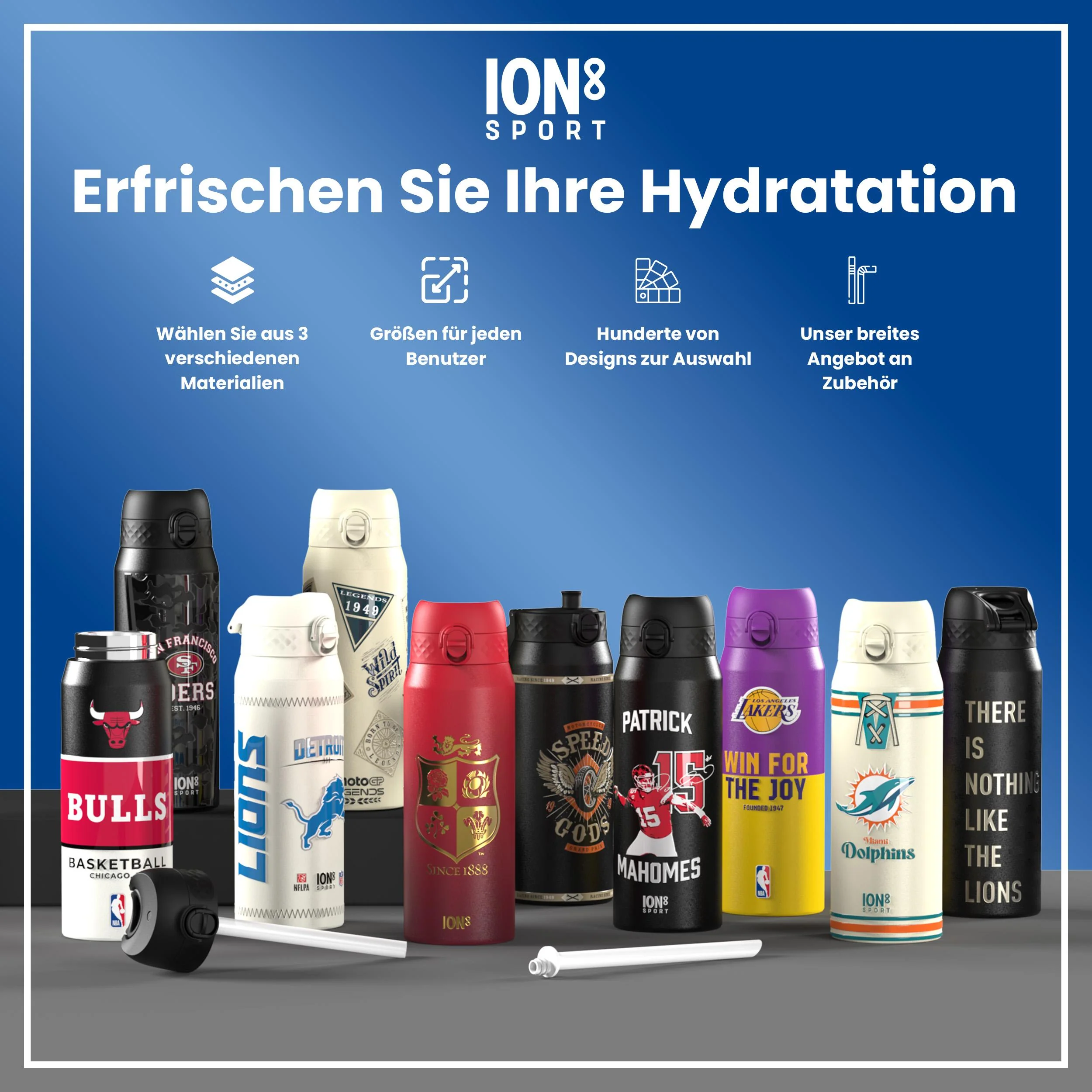 NBA x ION8, Isolierte Edelstahl, Brooklyn Nets, 750 ml - Image 7