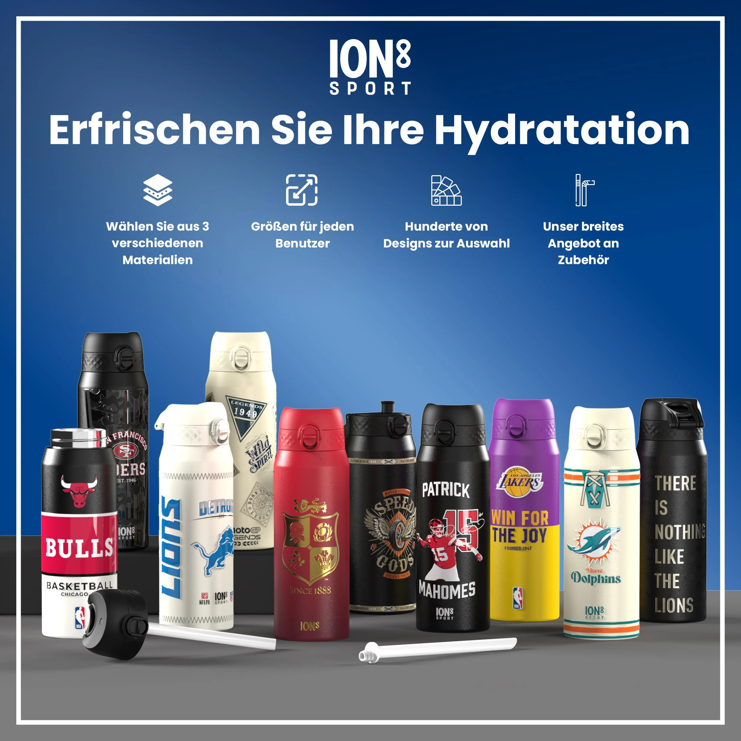 NBA x ION8, Isolierte Edelstahl, GS Warriors, 750 ml - Image 7