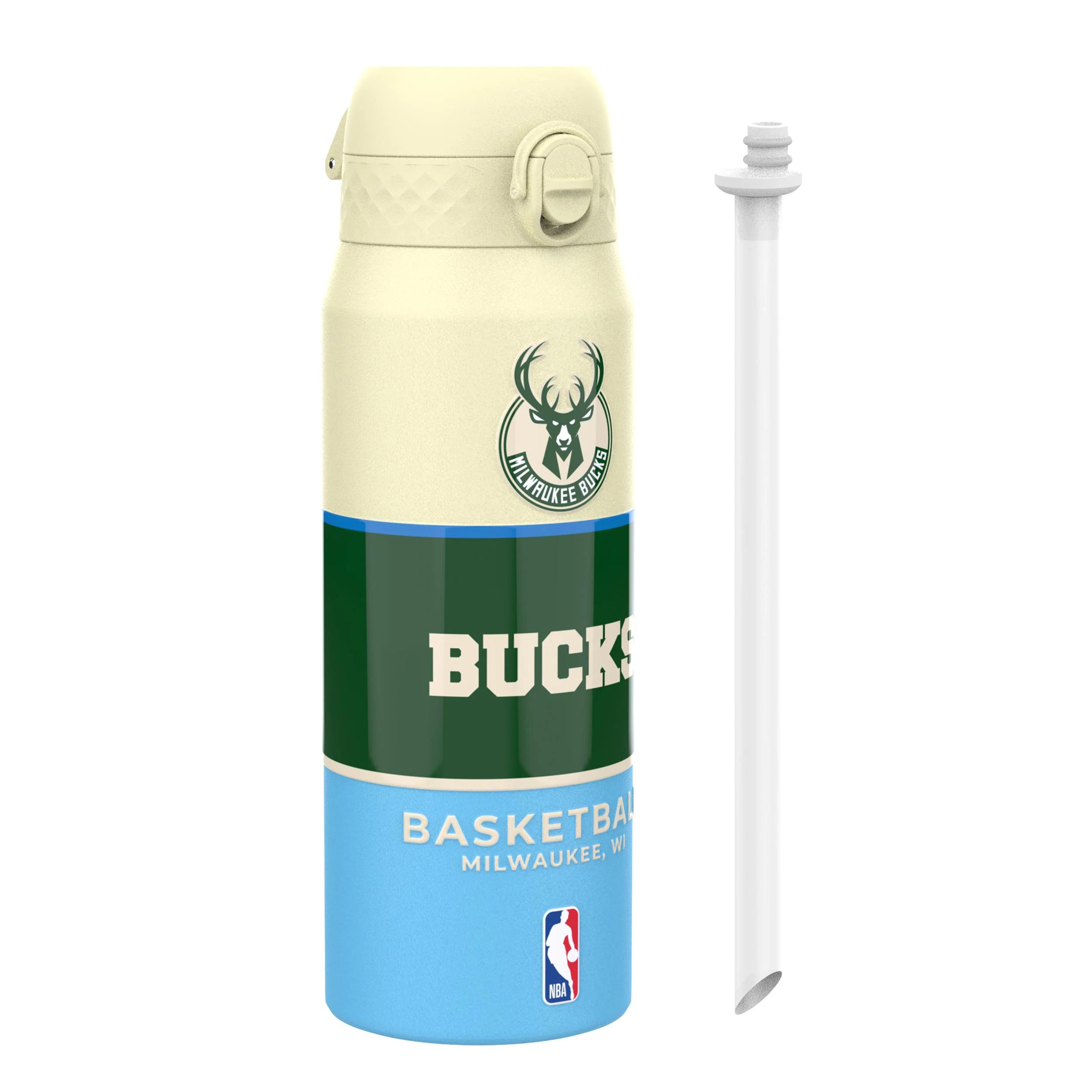 NBA x ION8, Isolierte Edelstahl, Milwaukee Bucks, 750 ml