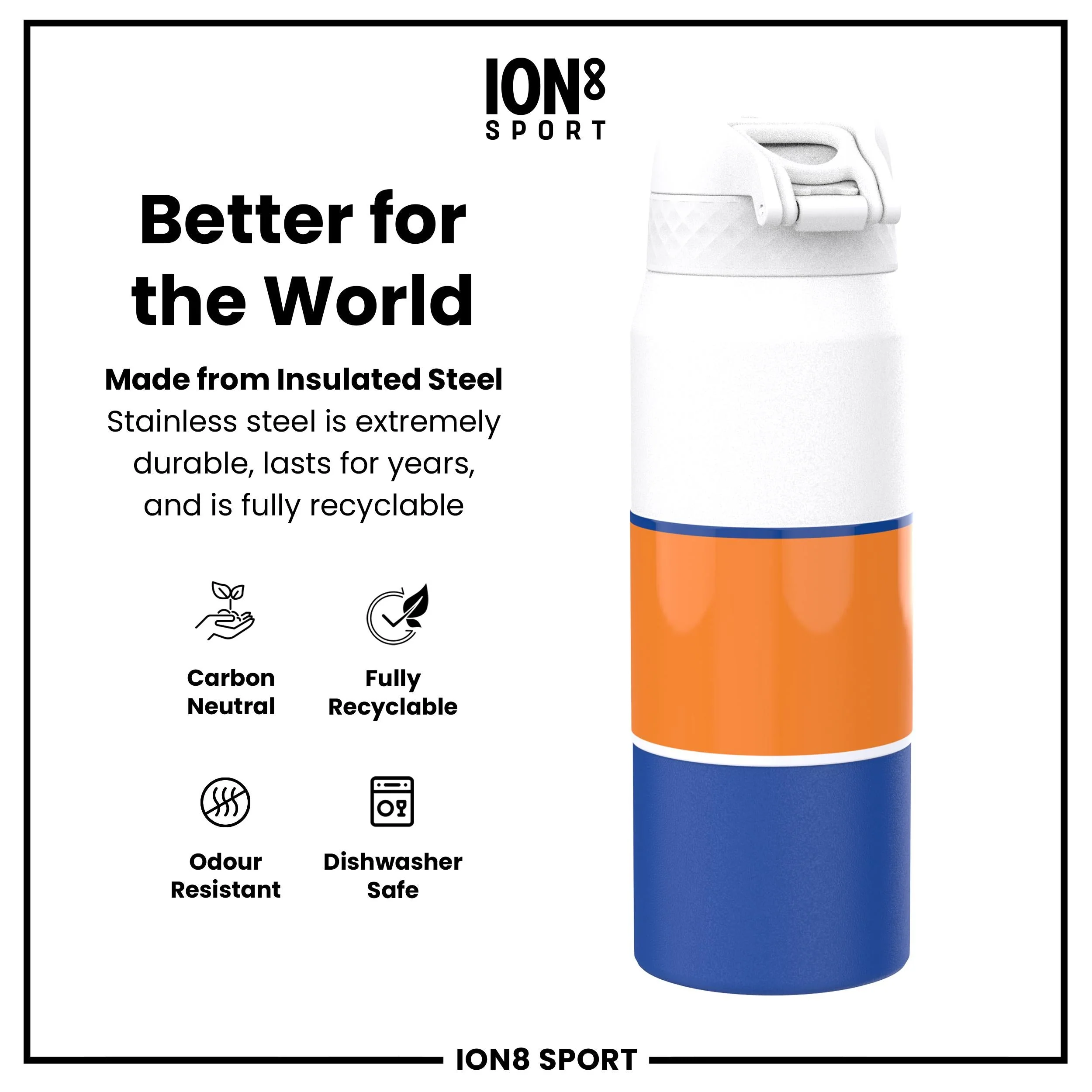 NBA x ION8, Isolierte Edelstahl, NY Knicks, 750 ml - Image 5