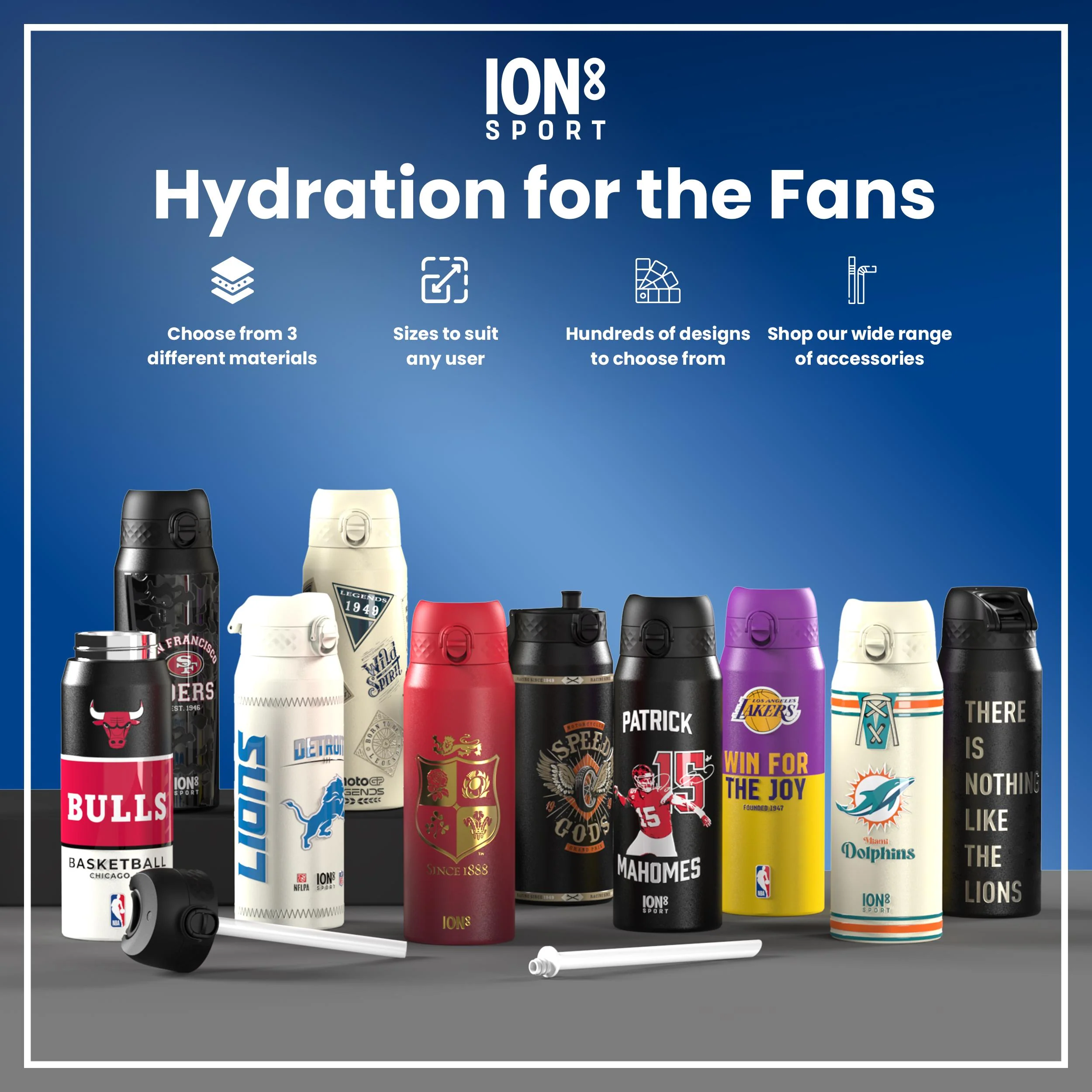 NBA x ION8, Isolierte Edelstahl, NY Knicks, 750 ml - Image 7