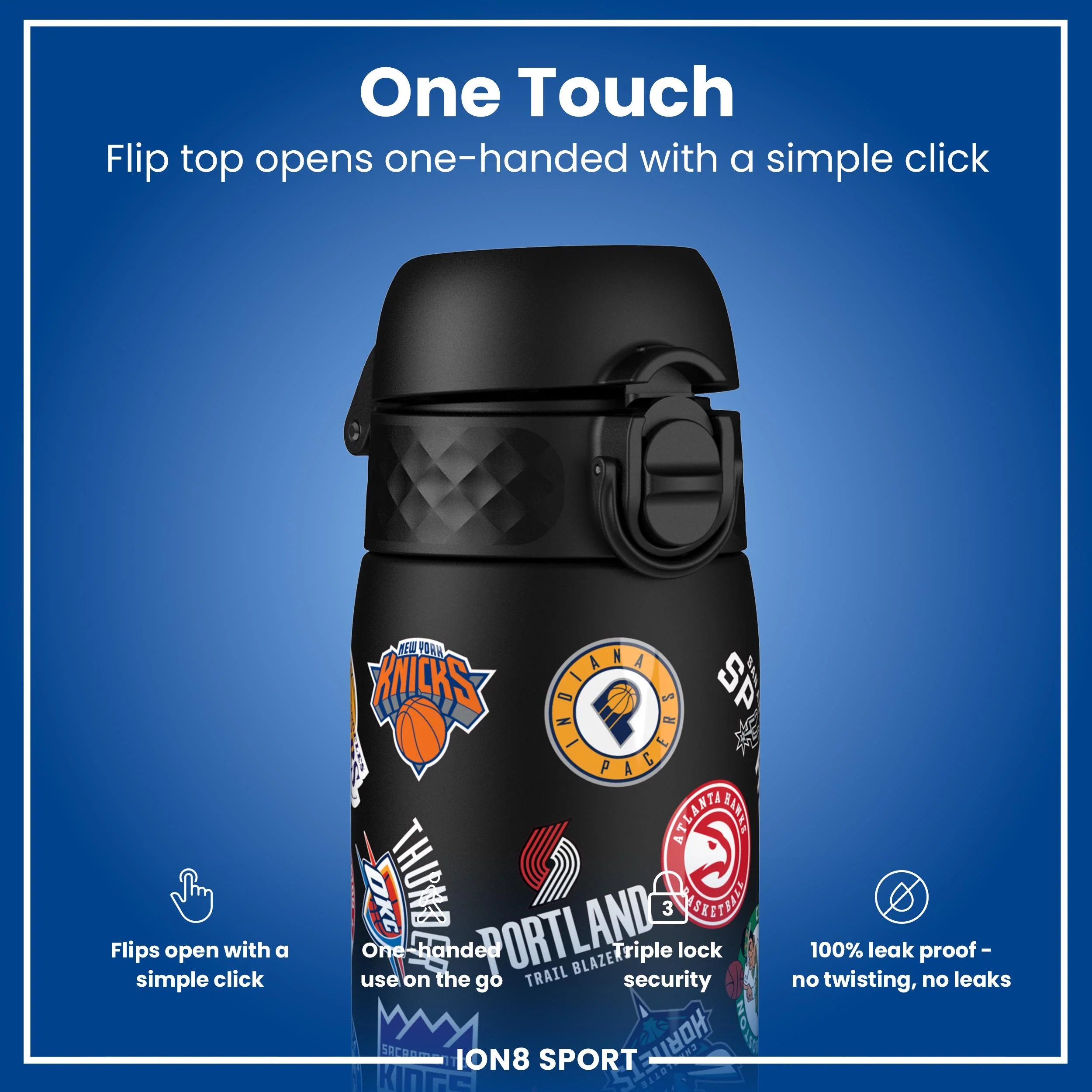 NBA x ION8, Recyclon, Multi Teams, 500 ml - Image 3
