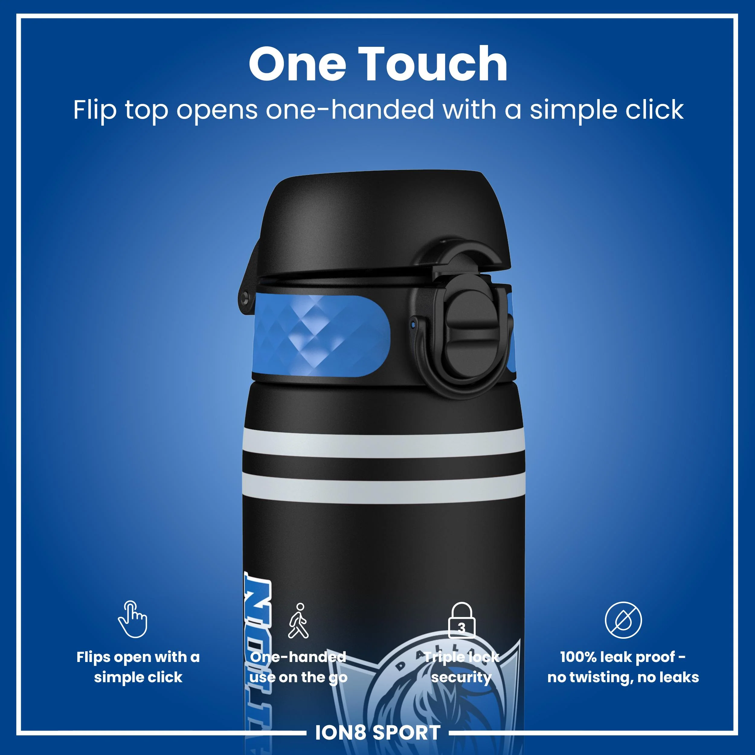 NBA x ION8, Recyclon, Dallas Mavericks, 500 ml - Image 3