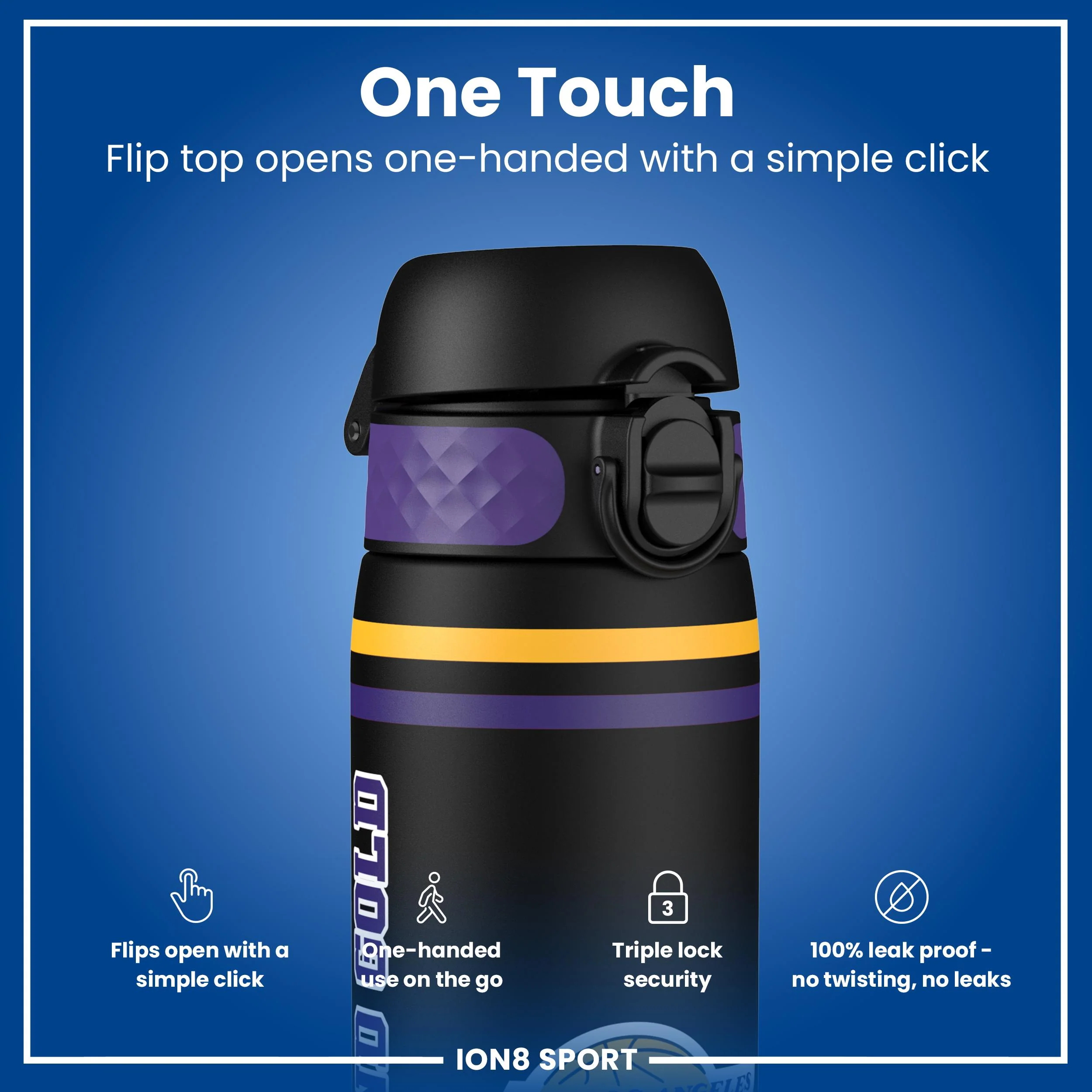 NBA x ION8, Recyclon, LA Lakers, 500 ml - Image 3