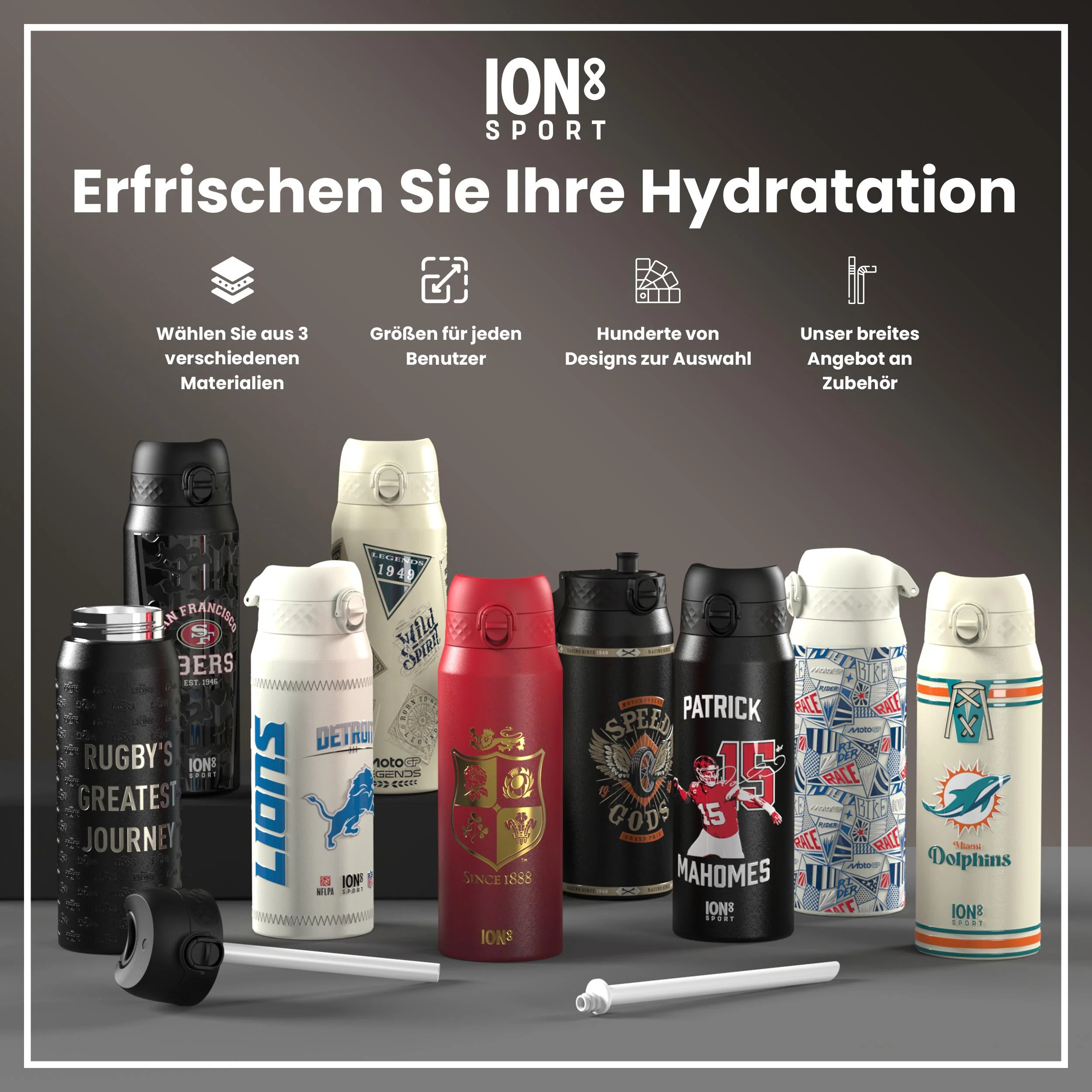 NFL x ION8, Isolierte Edelstahl, Vikings, 750 ml - Image 7