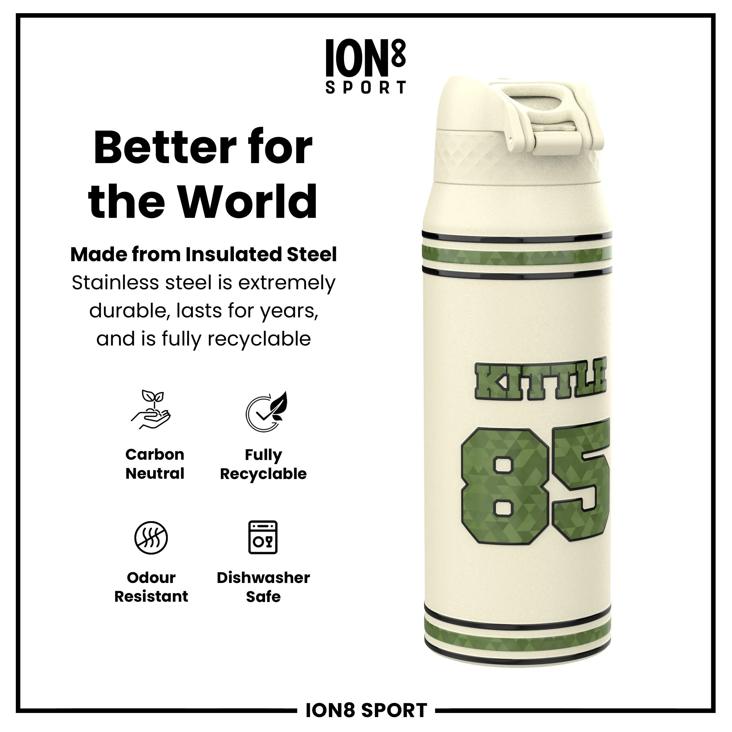 NFL x ION8, Isolierte Edelstahl, Icon Series, George Kittle, 750 ml - Image 5