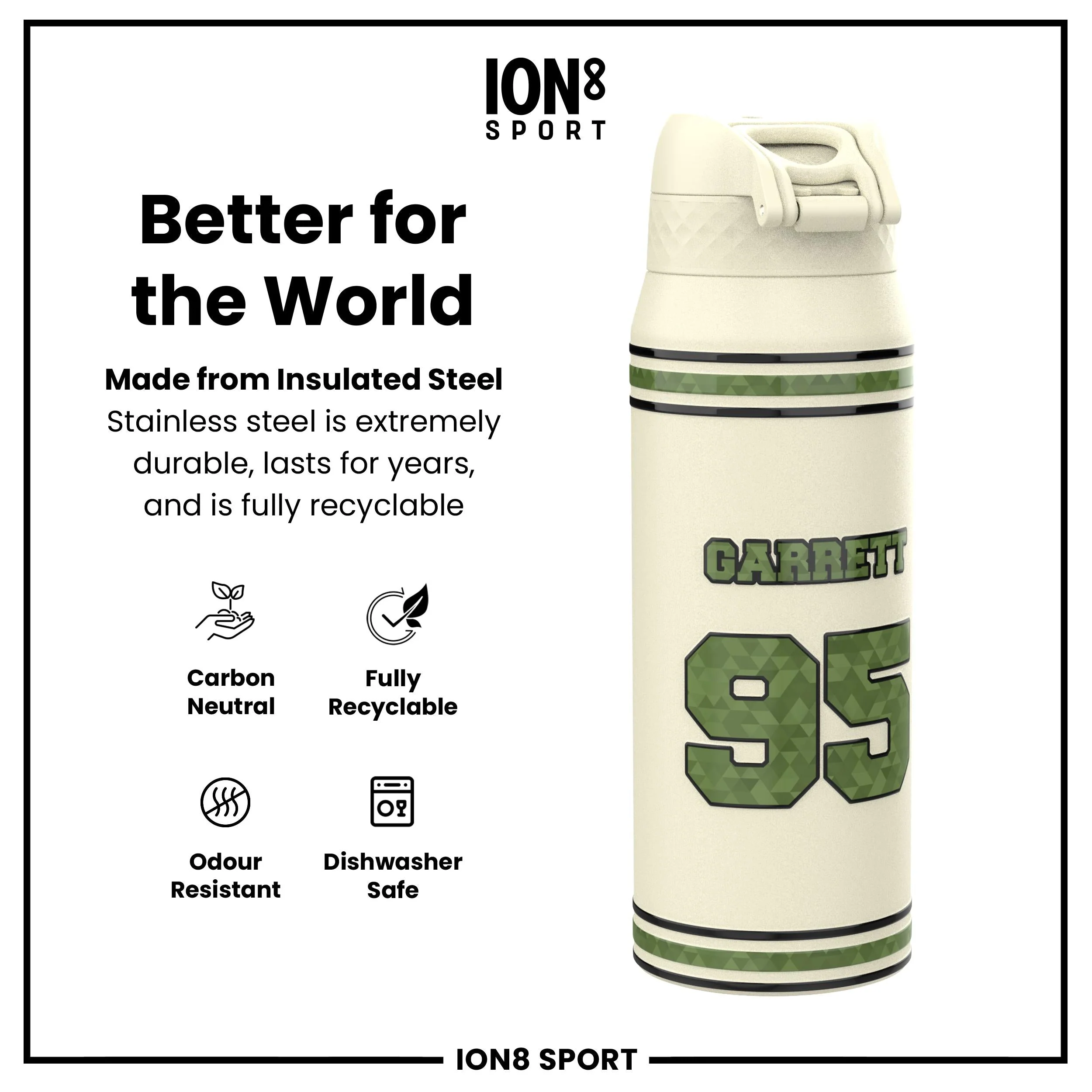 NFL x ION8, Isolierte Edelstahl, Icon Series, Myles Garrett, 750 ml - Image 5