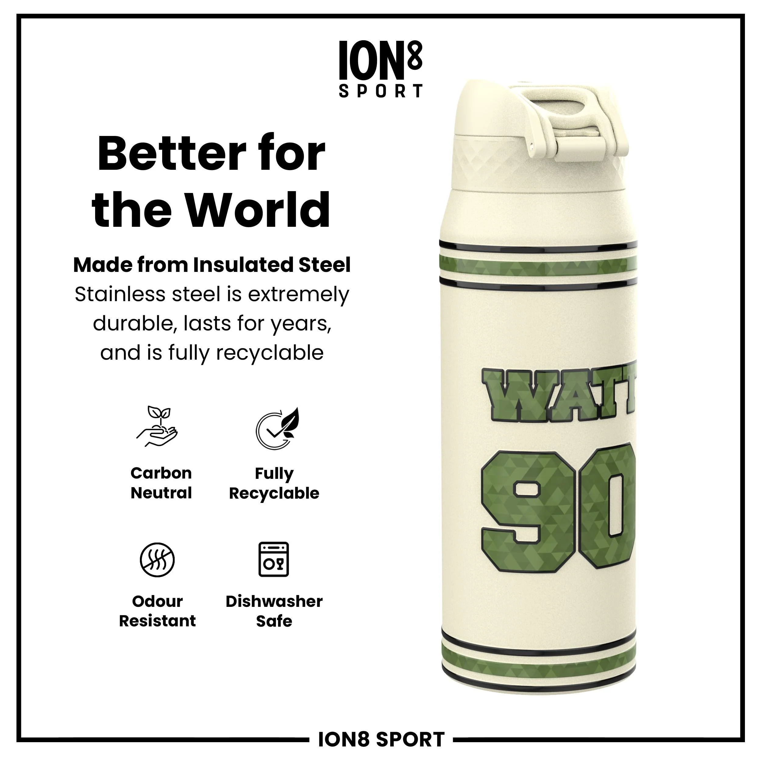 NFL x ION8, Isolierte Edelstahl, Icon Series, TJ Watt, 750 ml - Image 5
