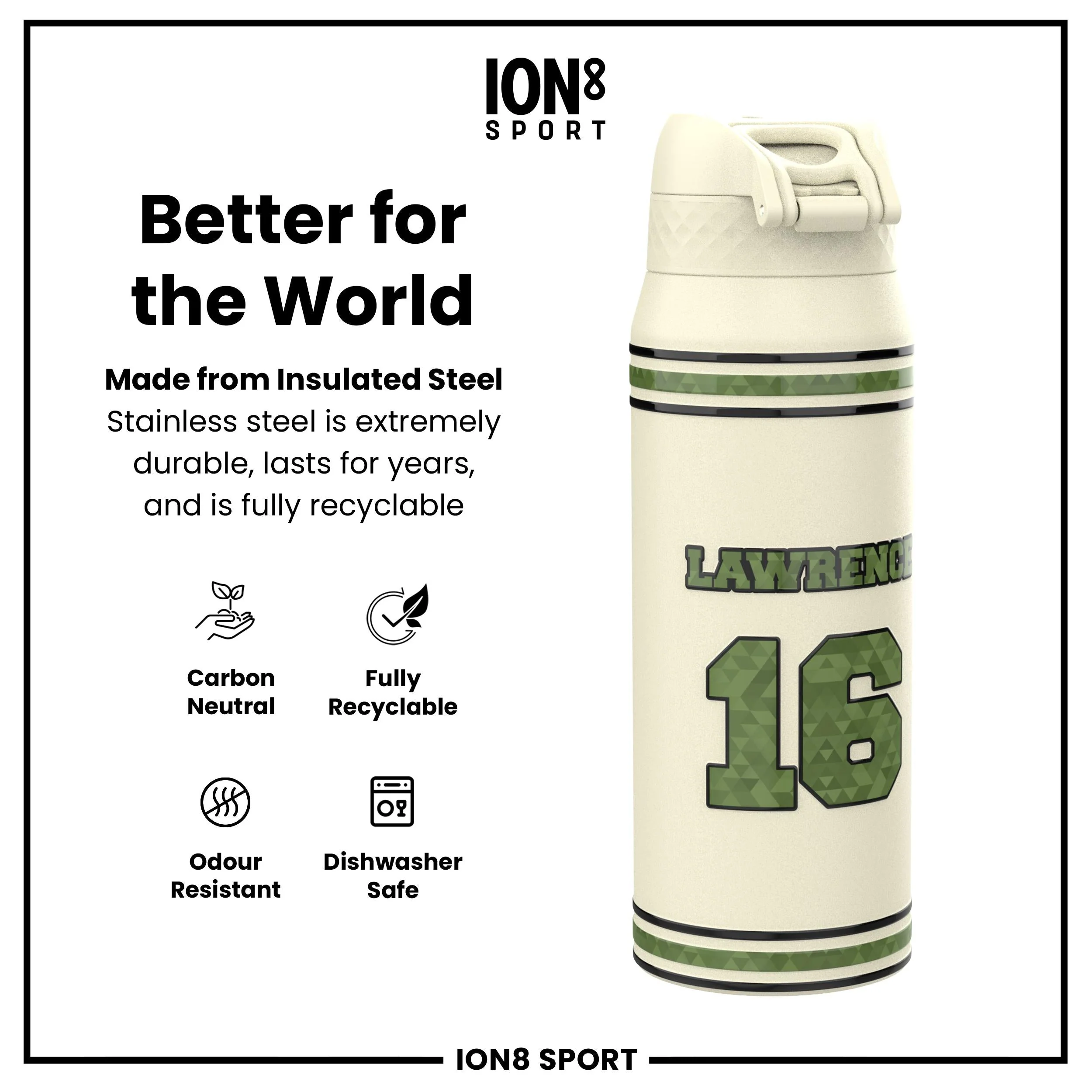 NFL x ION8, Isolierte Edelstahl, Icon Series, Trevor Lawrence, 750 ml - Image 5
