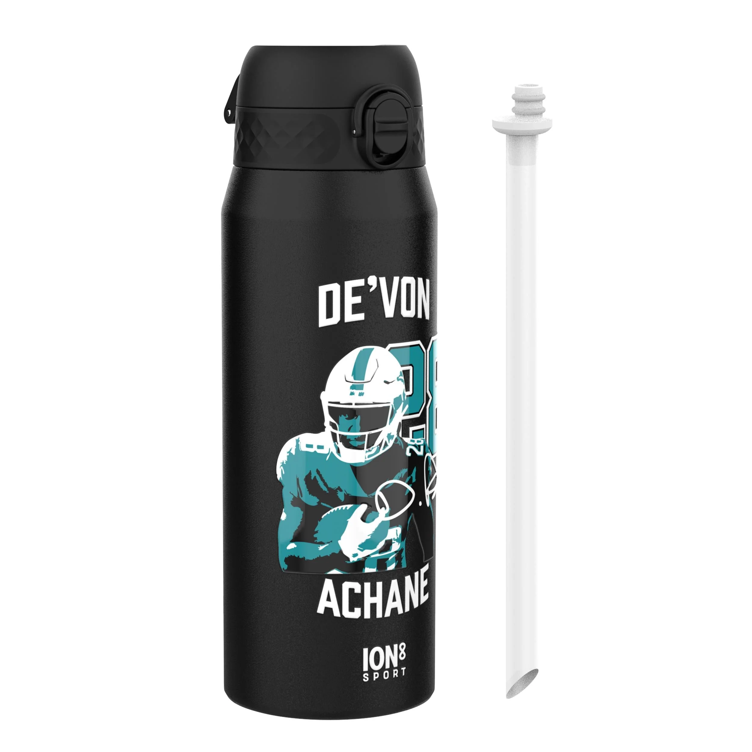 NFL x ION8, Isolierte Edelstahl, Locked In Series, De'Von Achane, 750 ml