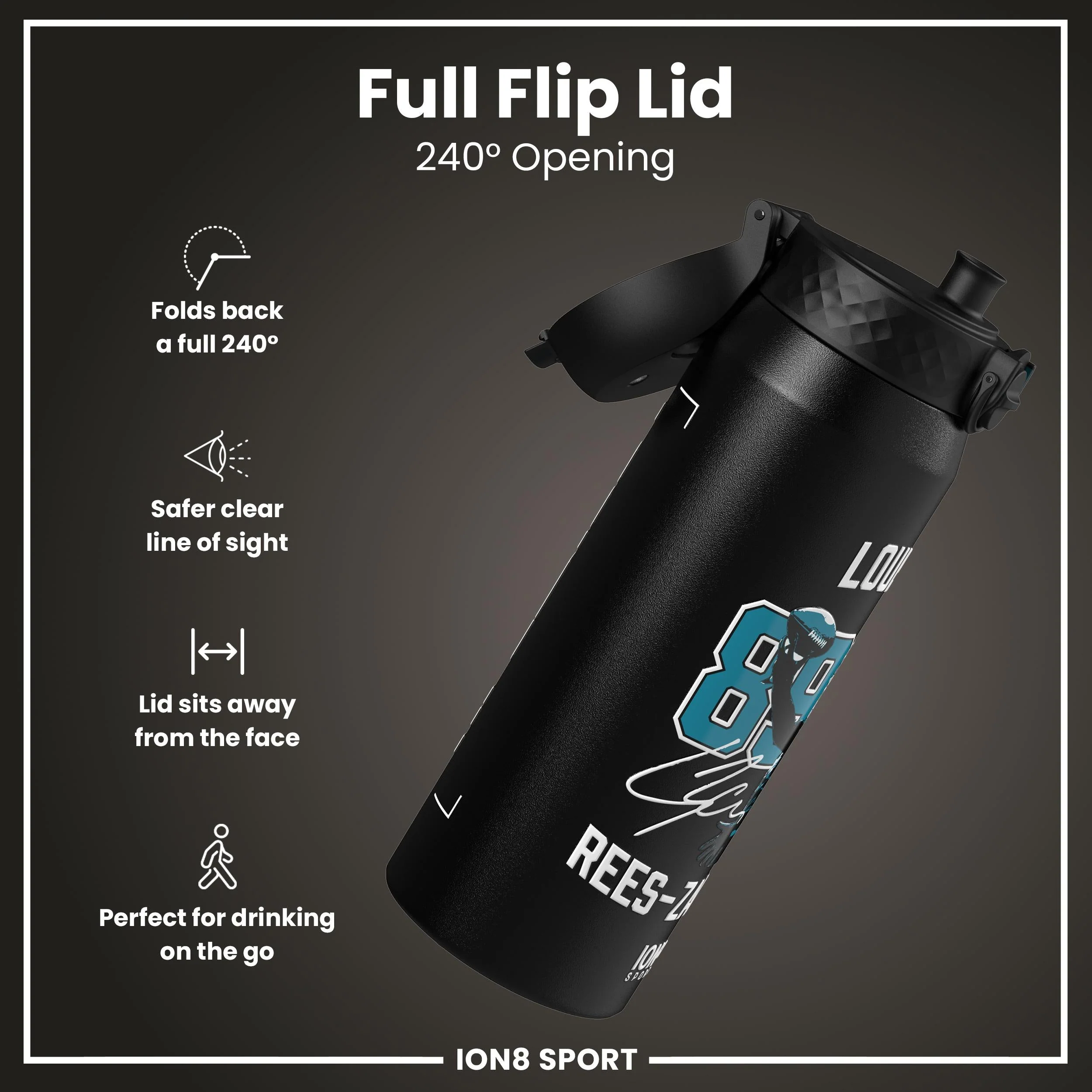 NFL x ION8, Isolierte Edelstahl, Locked In Series, Ress-Zammit, 750 ml - Image 4