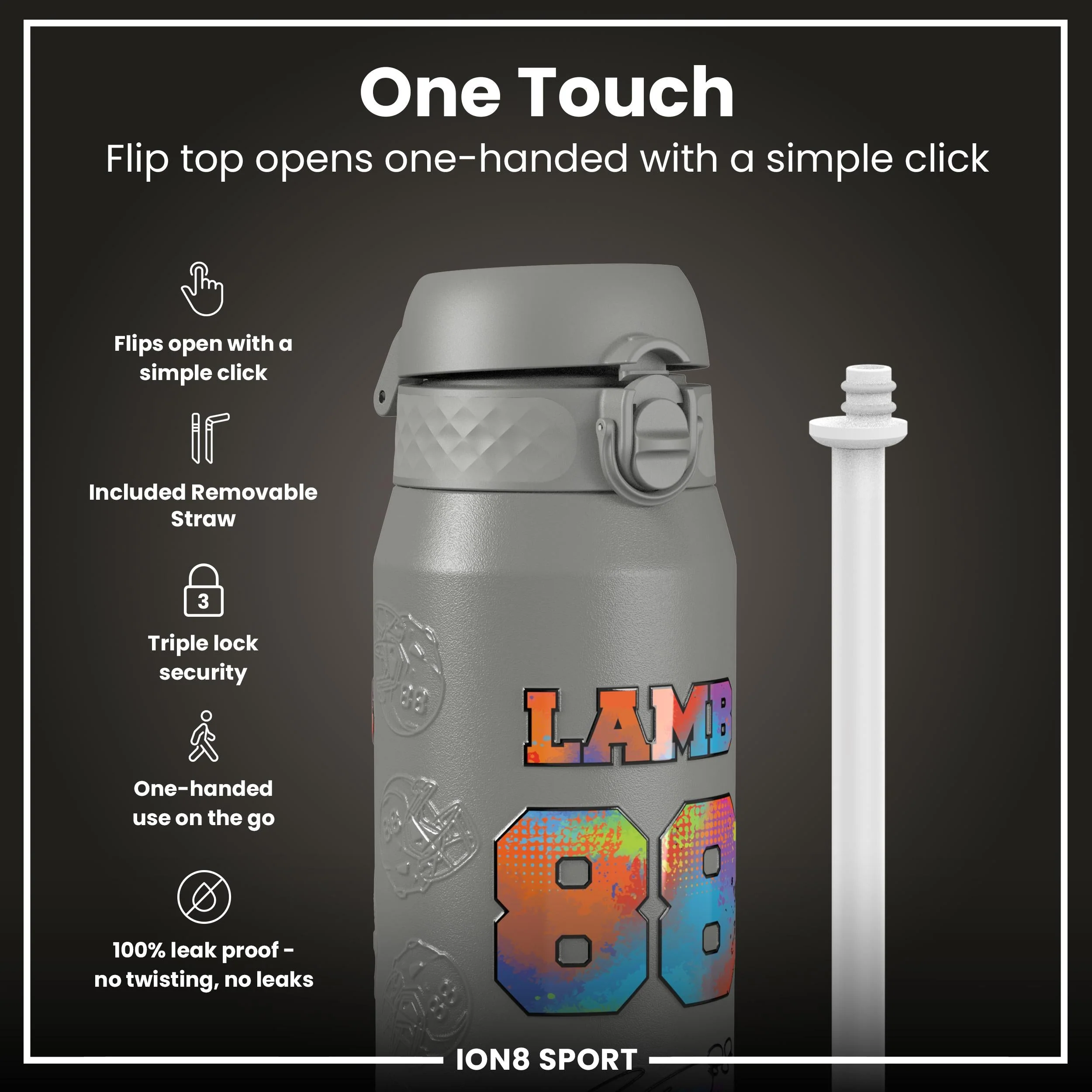 NFL x ION8, Isolierte Edelstahl, Signature Series, CeeDee Lamb, 750 ml - Image 3